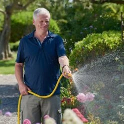 Hozelock Starter Hose 15m -Greeny Sales 00123903 Yellow Superhoze EnjoyingWatering LifestylePackshot 0679