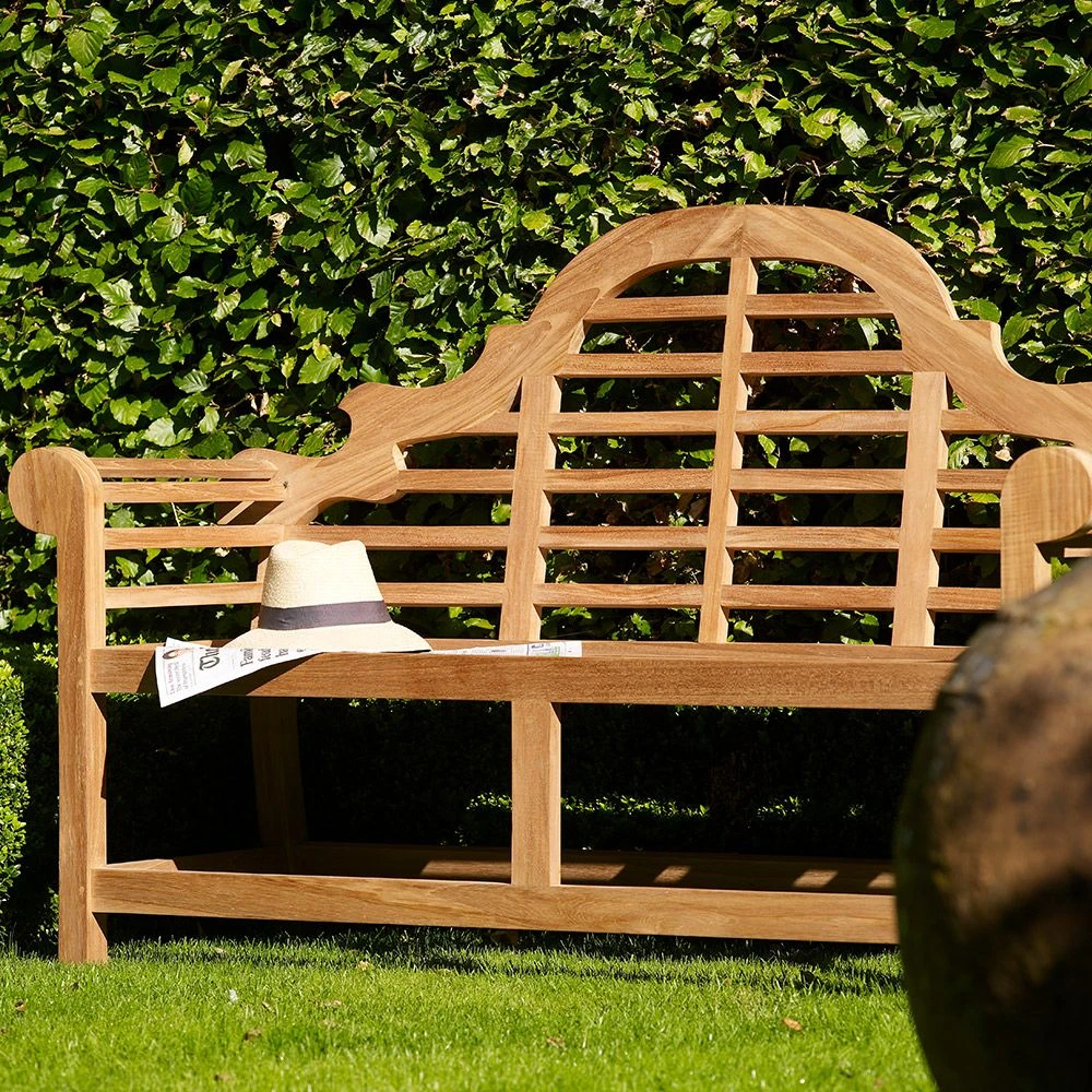 Bramblecrest - Lutyens Bench Teak - Garden Furniture 1 Bramblecrest - Lutyens Bench Teak - Garden Furniture