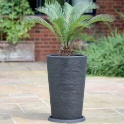 Varese Med Planter - Dark Brown 35cm