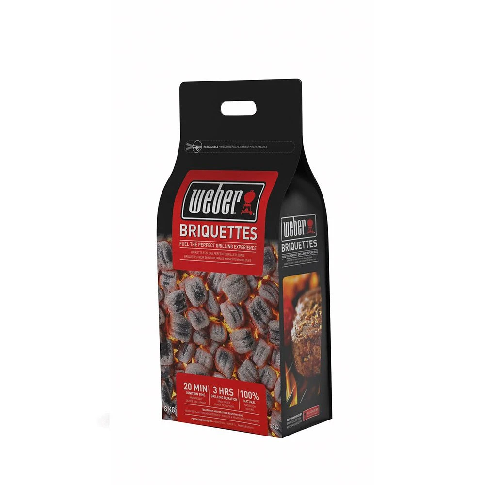 Weber Charcoal Briquettes 8kg 1 Weber Charcoal Briquettes 8kg
