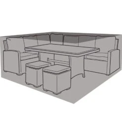 Large Square Casual Dining Set Cover -Greeny Sales 10124699 W1641 Large Square Casual Dining Set 1