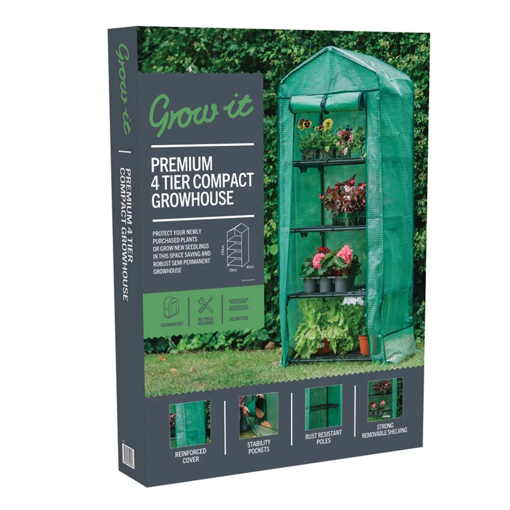 Premium 4 Tier Compact Growhouse 6 Premium 4 Tier Compact Growhouse - Image 6