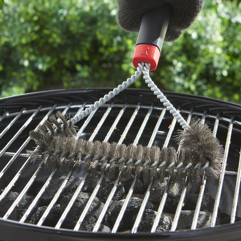 Weber Three Sided Grill Brush 30cm 1 Weber Three Sided Grill Brush 30cm