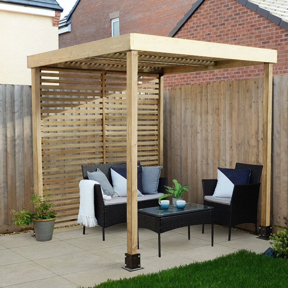 Direct - Modular Pergola With 1 Side Set 1 Direct - Modular Pergola With 1 Side Set
