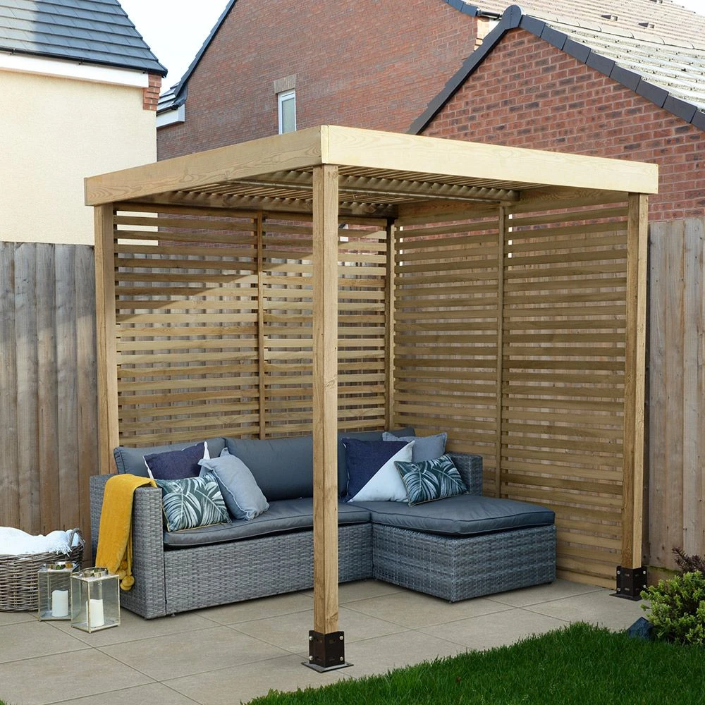 Direct - Modular Pergola With 2 Sides Set 1 Direct - Modular Pergola With 2 Sides Set