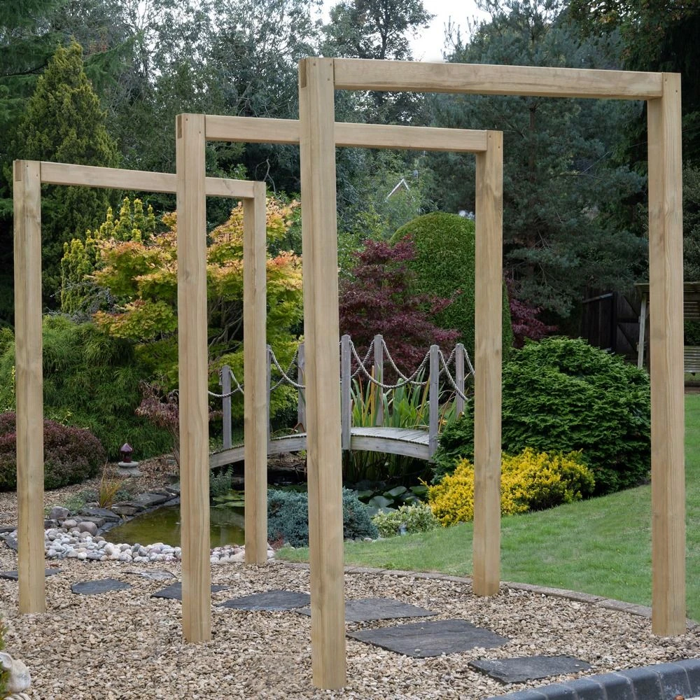 Sleeper Garden Arch - Set Of 3 1 Sleeper Garden Arch - Set Of 3