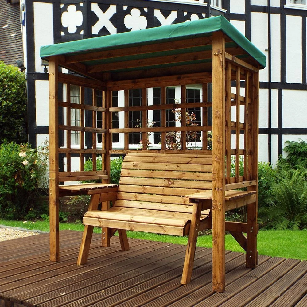Charles Taylor - Wentworth Two Seater Arbour Green Roof - Garden Furniture 2 Charles Taylor - Wentworth Two Seater Arbour Green Roof - Garden Furniture - Image 2